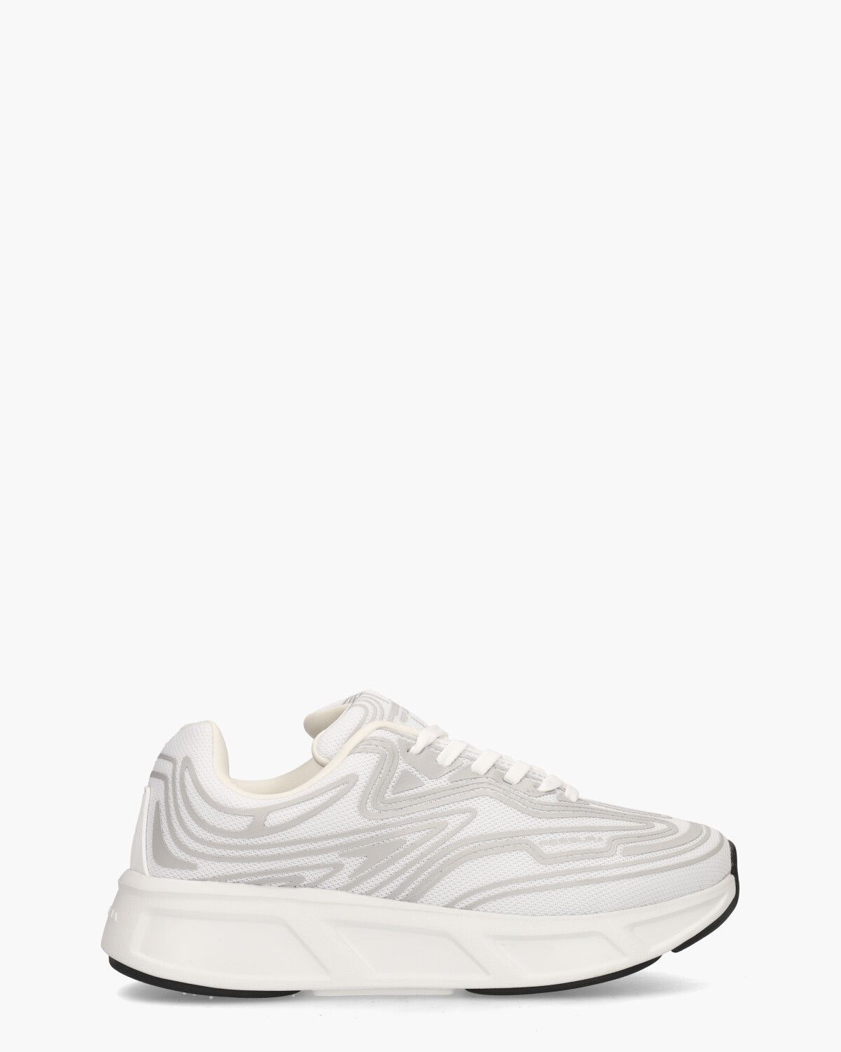 Run #01 Wit/Grijs Damessneakers