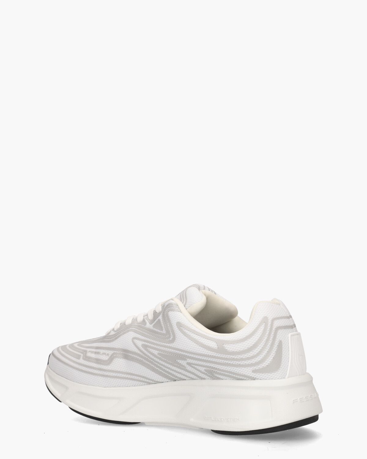 Run #01 Wit/Grijs Damessneakers