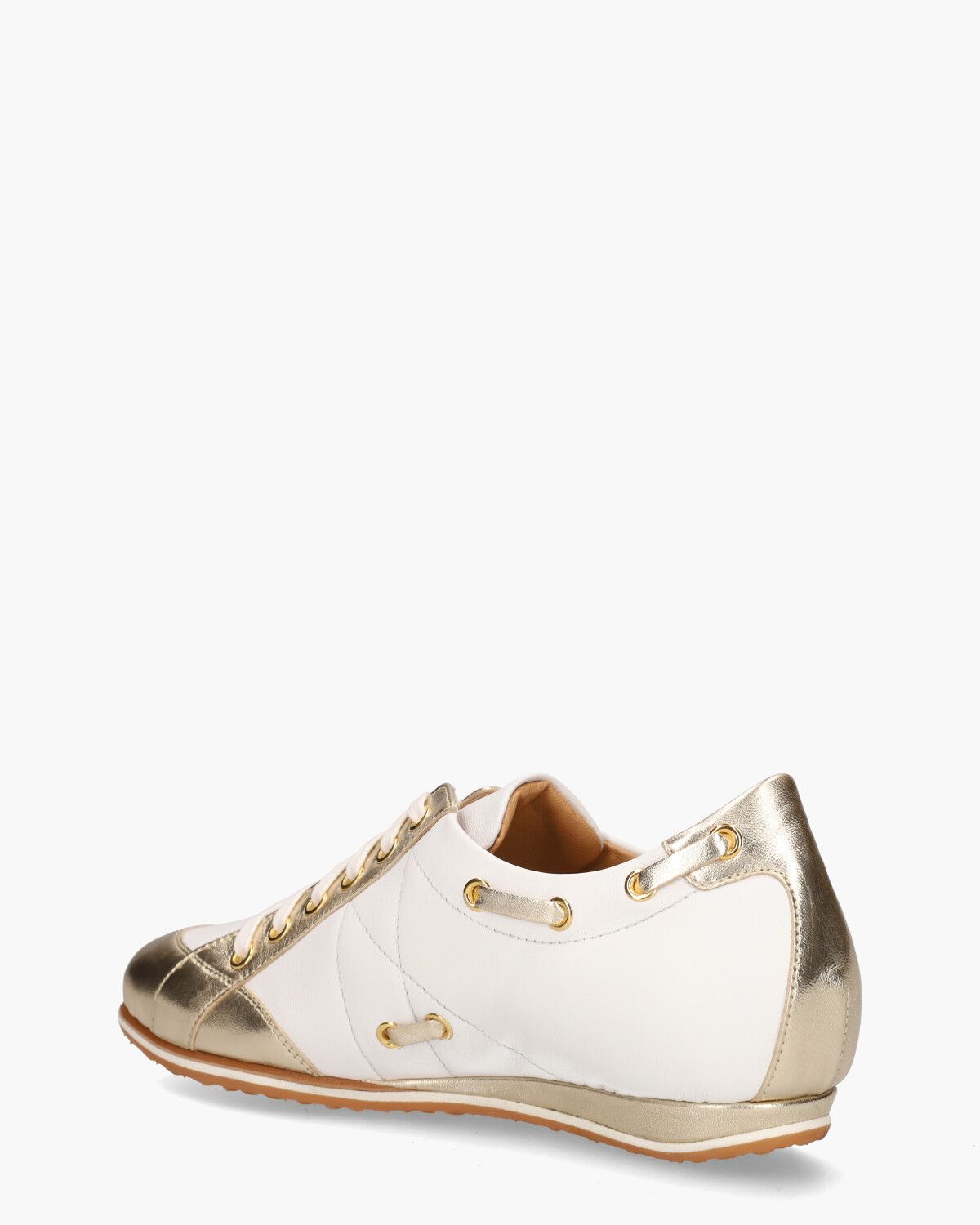 19E102 Wit/Goud Damessneakers