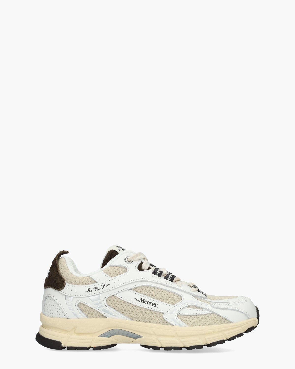 The Re-Run Vintage Wit/Beige Damessneakers