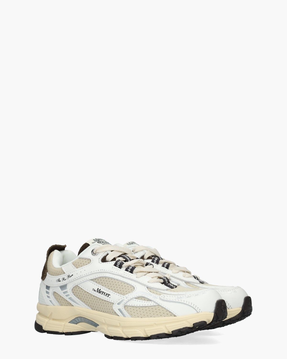 The Re-Run Vintage Wit/Beige Damessneakers