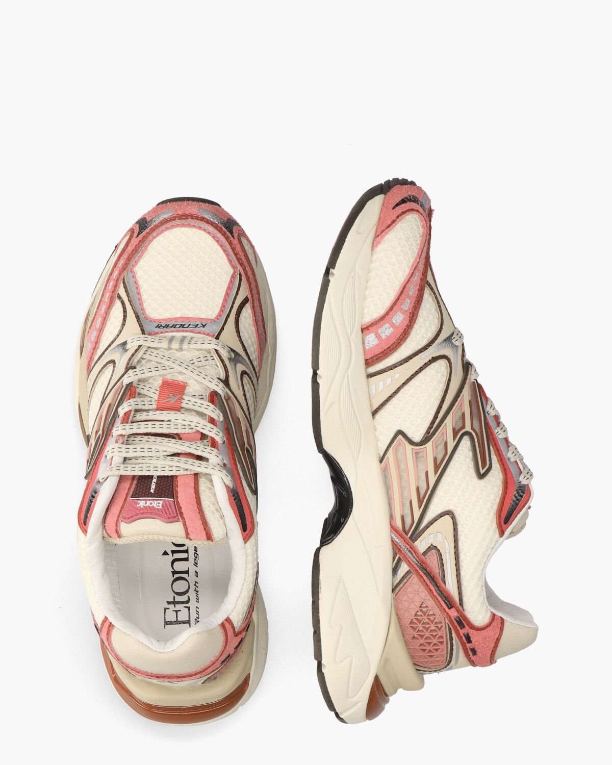 Kendari Venus Off-White/Roze Damessneakers