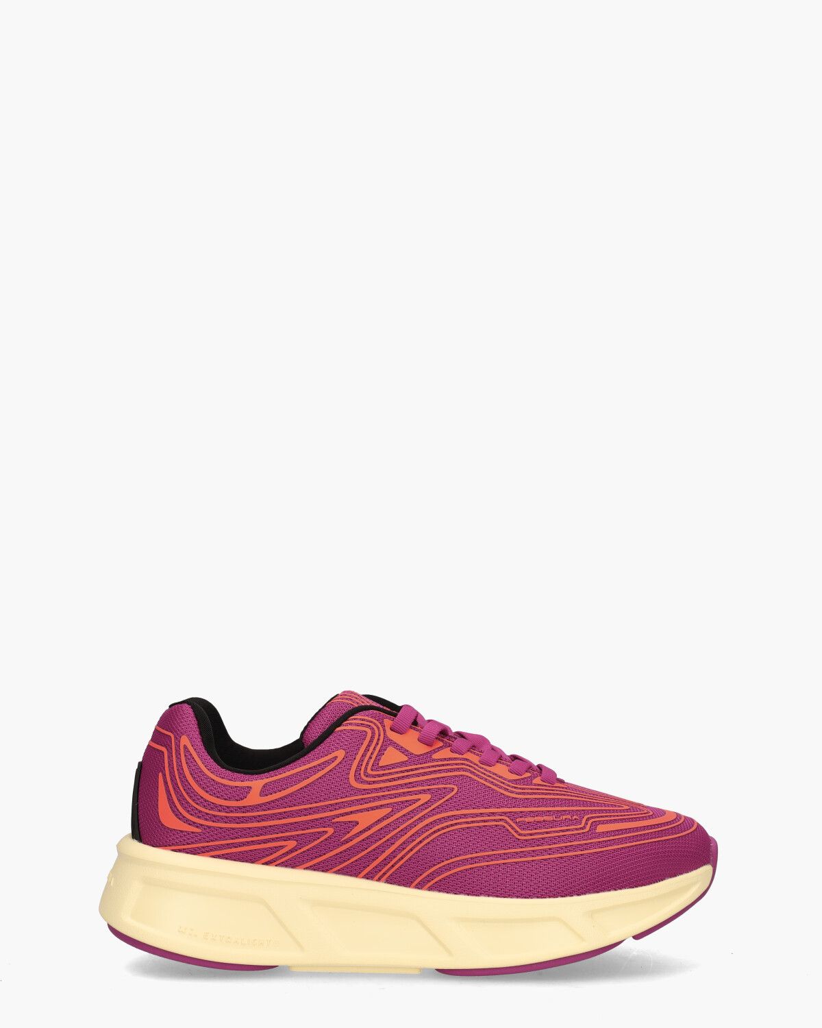 Run #01 Roze/Oranje Damessneakers