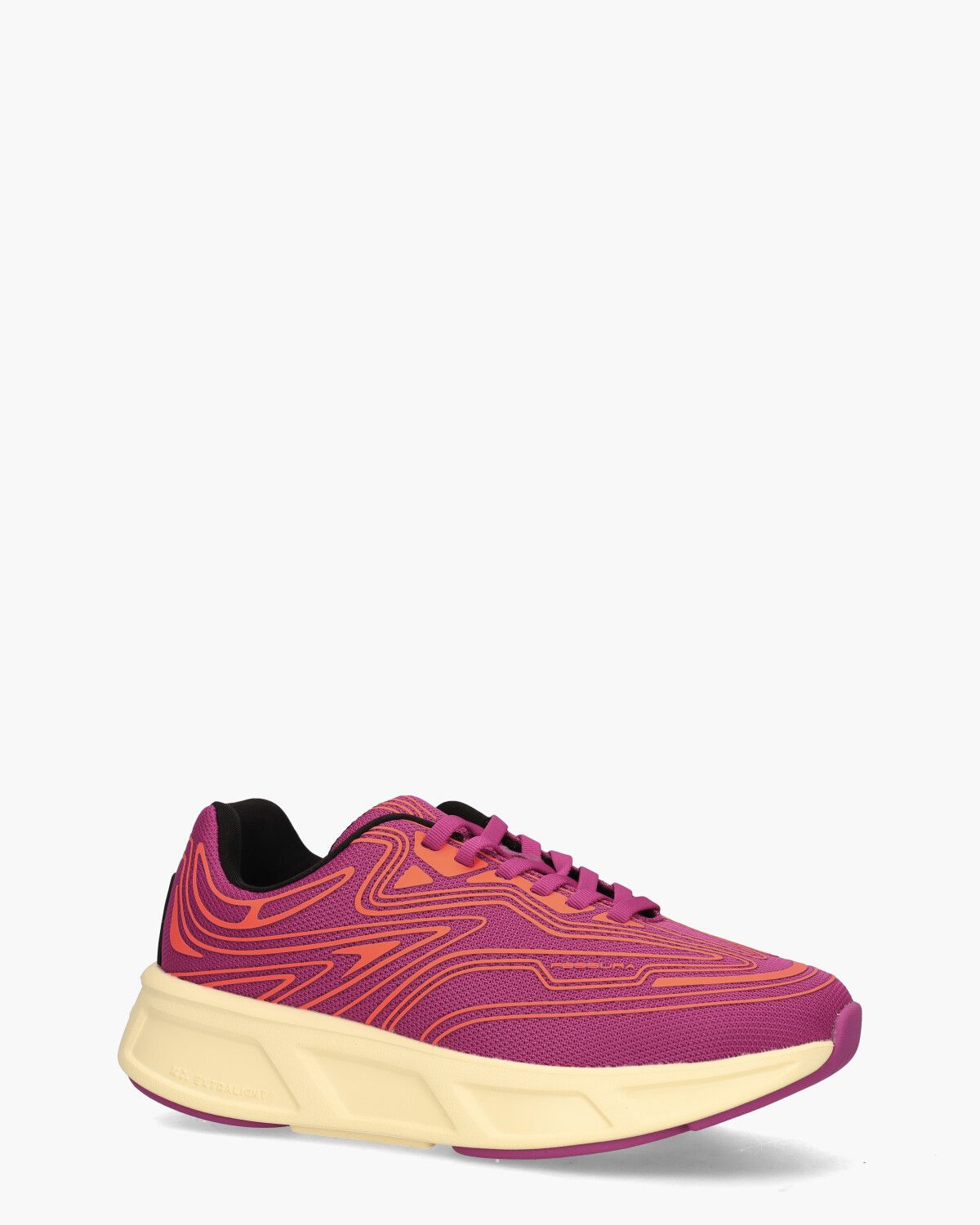 Run #01 Roze/Oranje Damessneakers