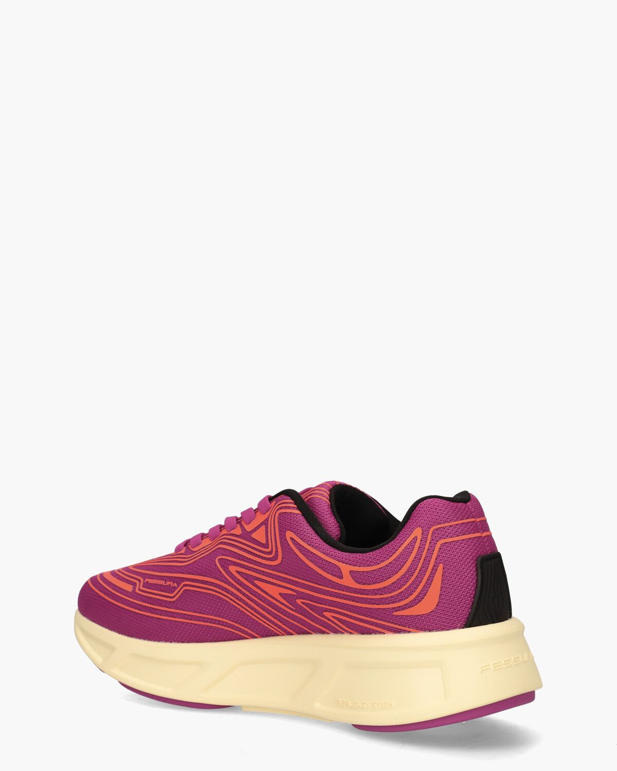 Run #01 Roze/Oranje Damessneakers