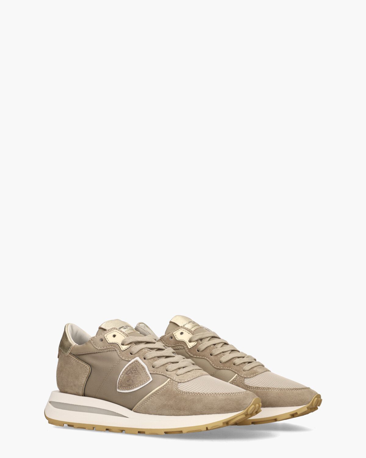 Tropez Haute Beige/Goud Damessneakers 