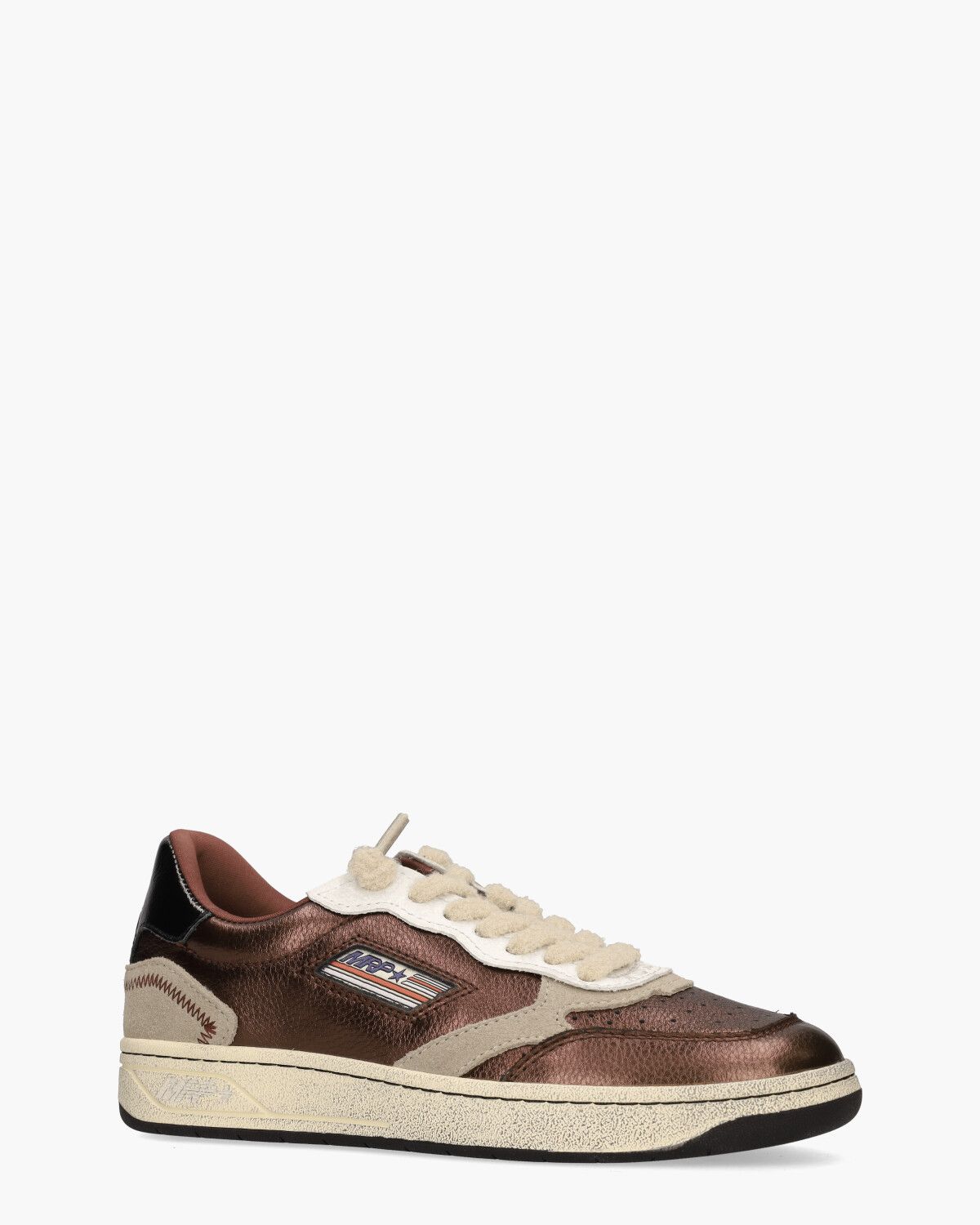 MRP31 V.39 Bordeauxrood/Beige Damessneakers