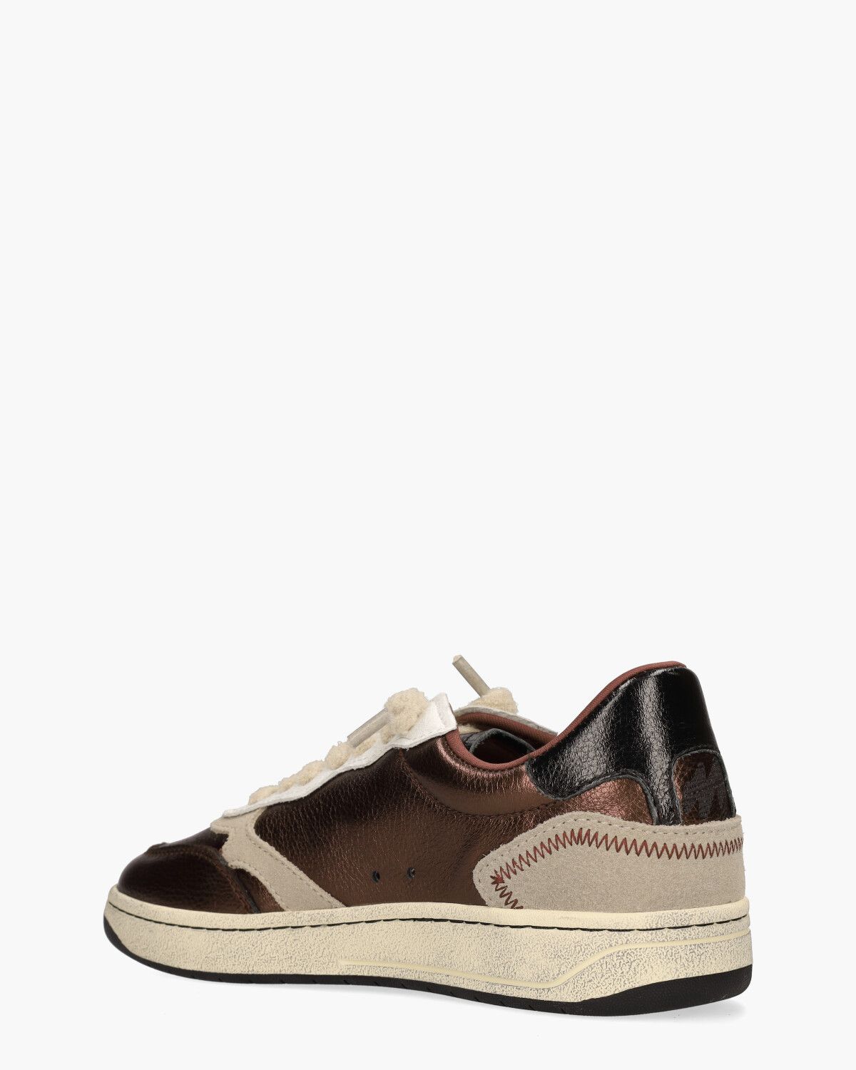 MRP31 V.39 Bordeauxrood/Beige Damessneakers