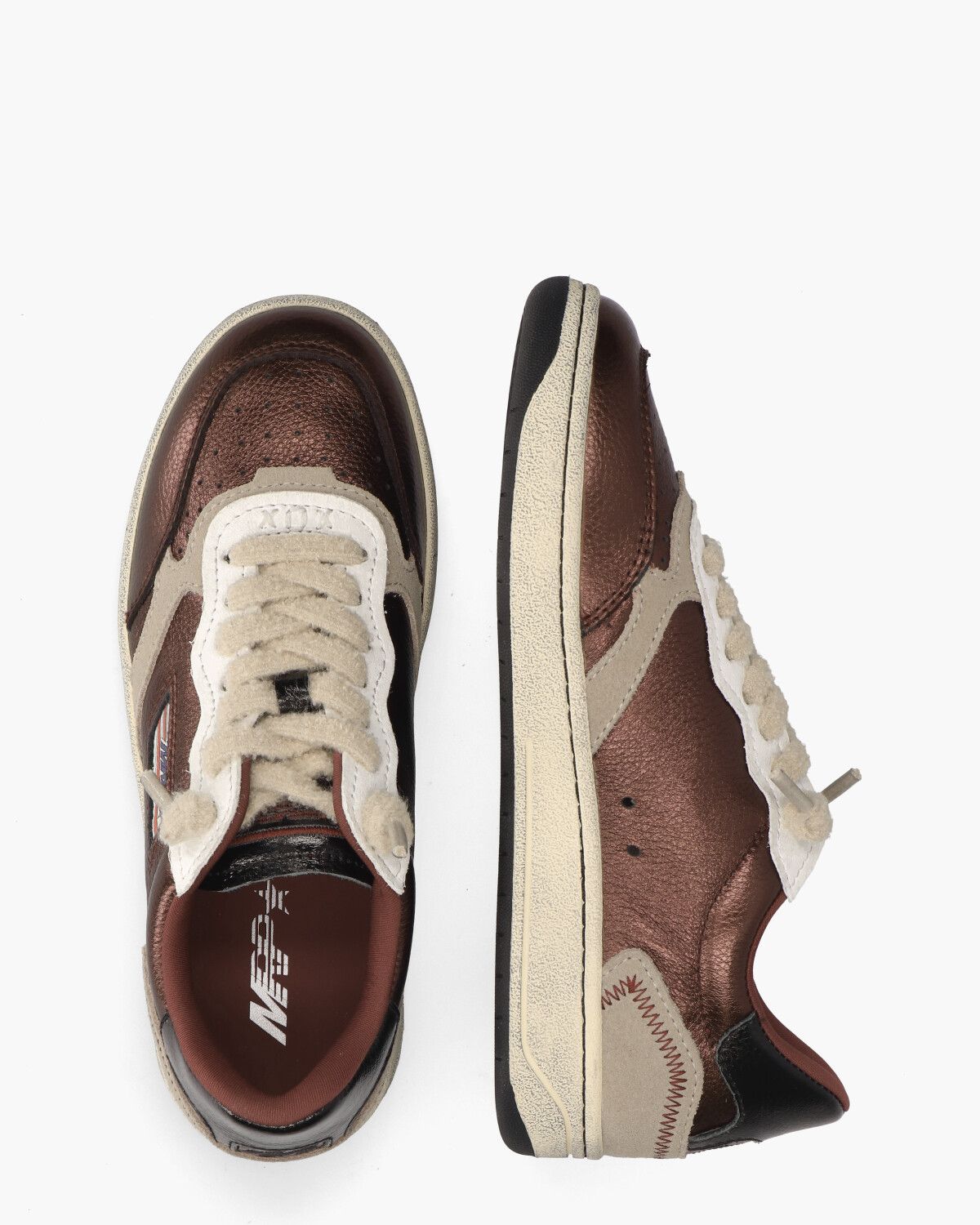 MRP31 V.39 Bordeauxrood/Beige Damessneakers
