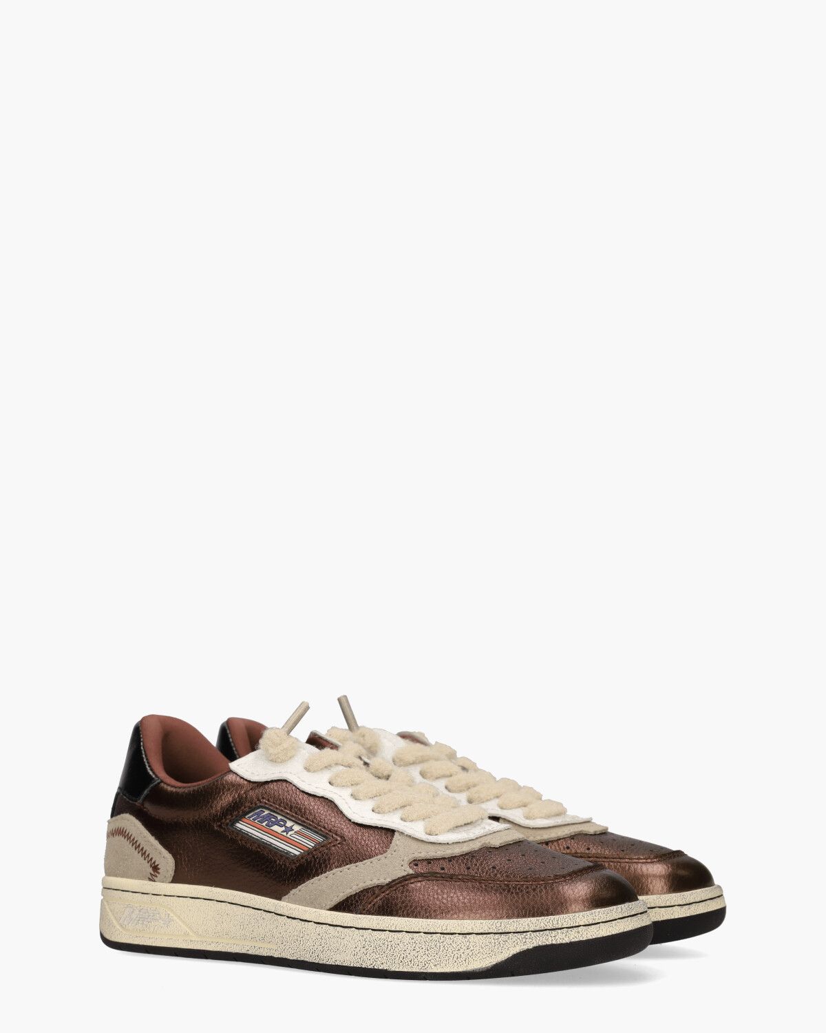 MRP31 V.39 Bordeauxrood/Beige Damessneakers