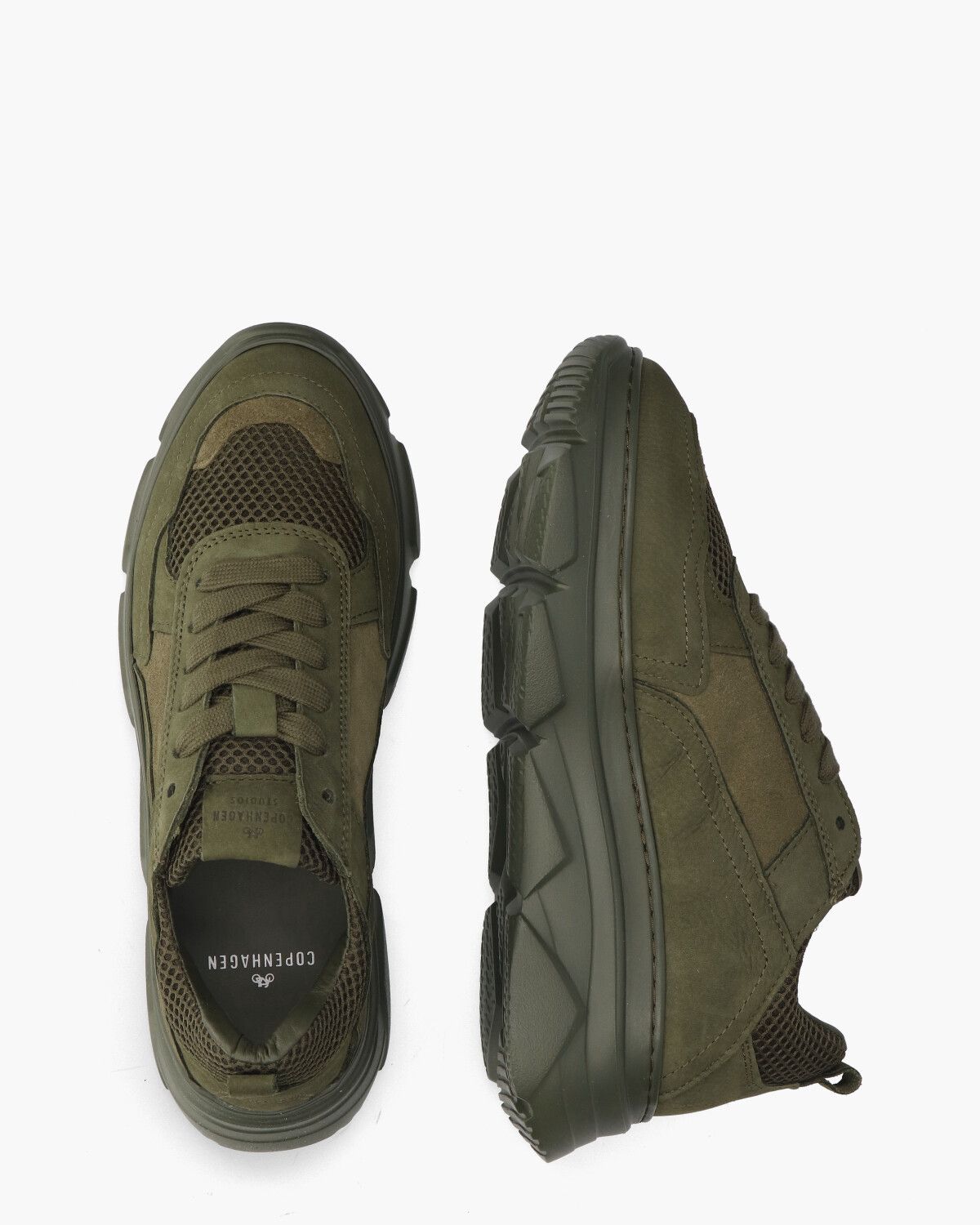 CPH40 Material Mix Groen Damessneakers