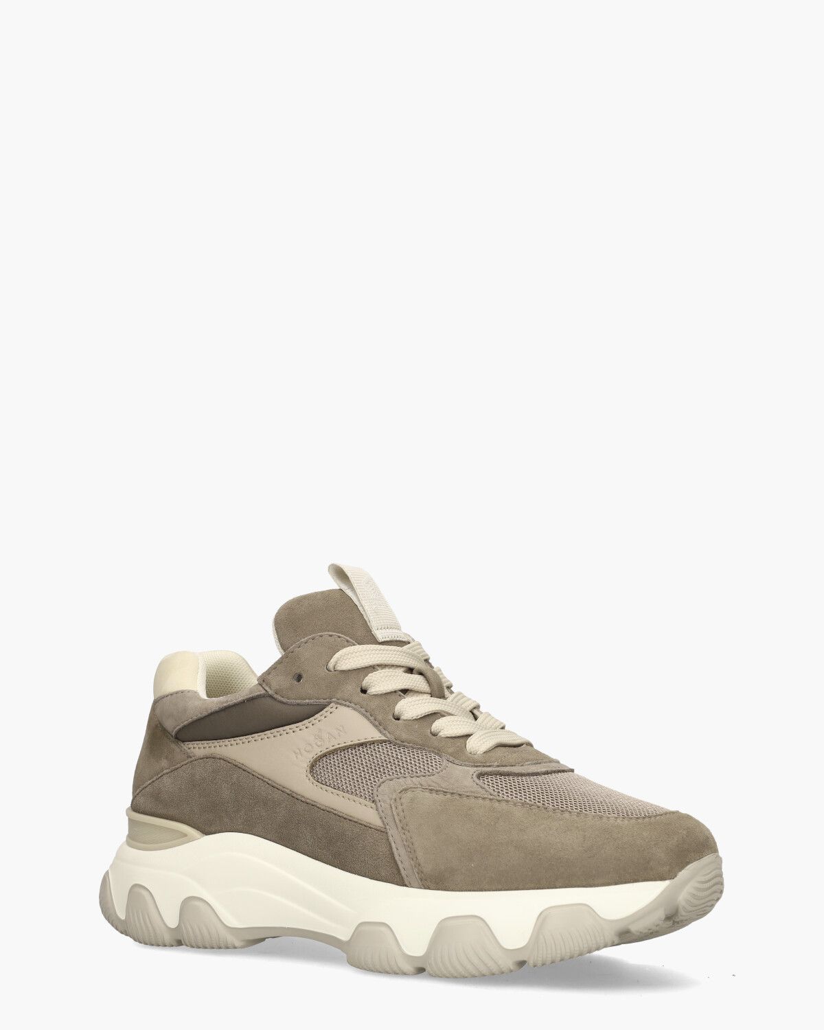 Hyperactive Bruin/Beige Damessneakers