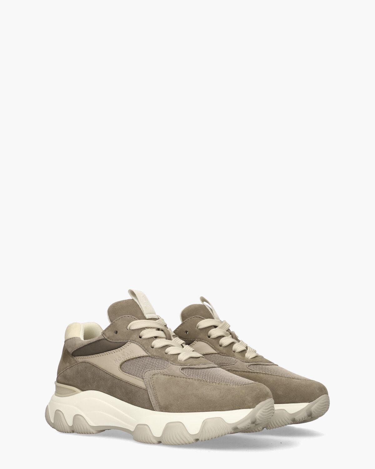 Hyperactive Bruin/Beige Damessneakers