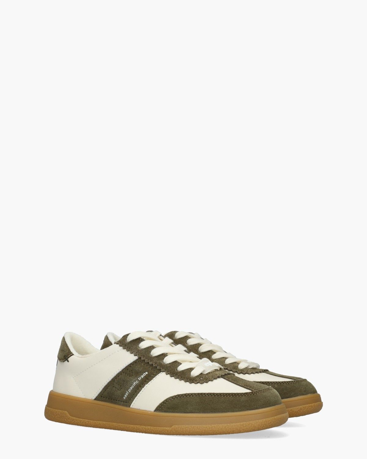 Santos Off-White/Groen Damessneakers