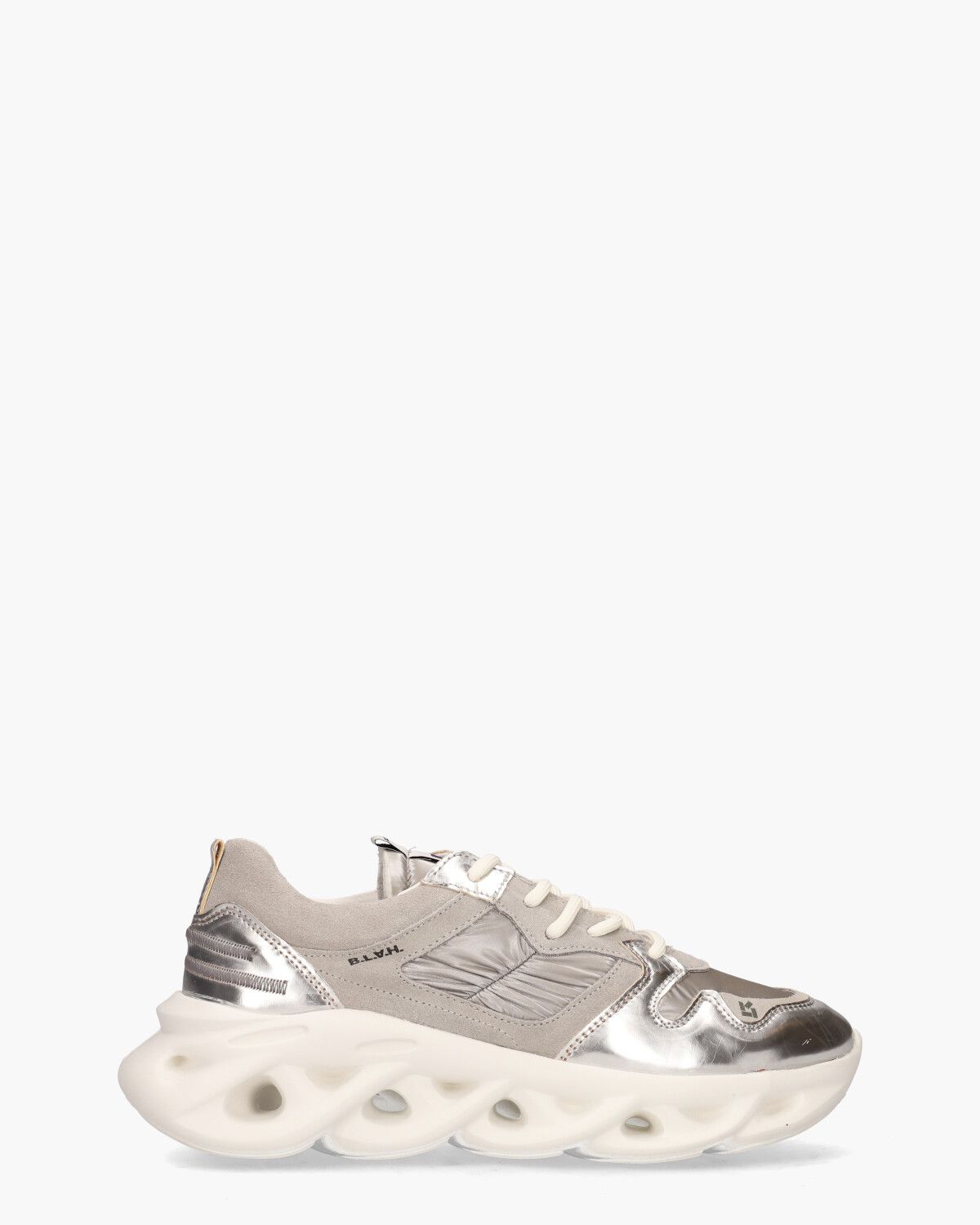 Cassandra Beige/Zilver Damessneakers