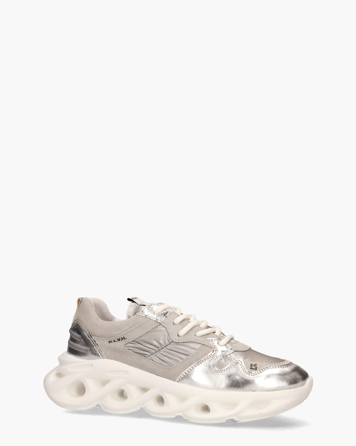 Cassandra Beige/Zilver Damessneakers