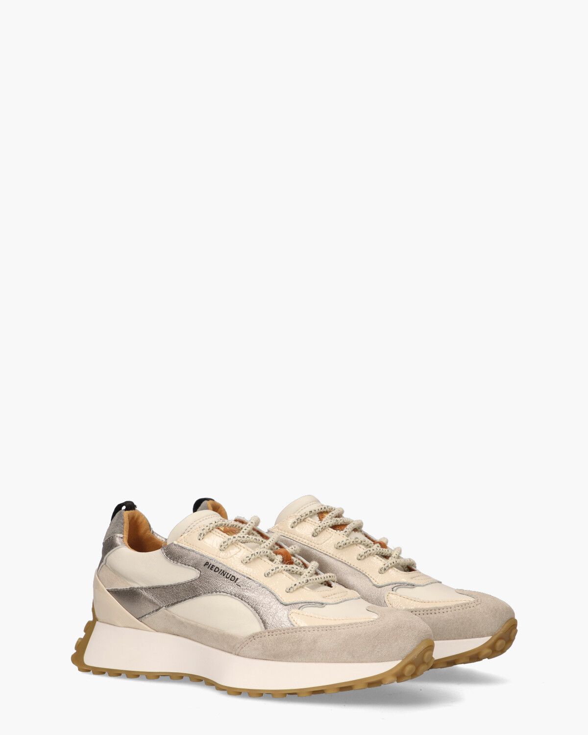 2691-01.07 Off-White/Zilver Damessneakers