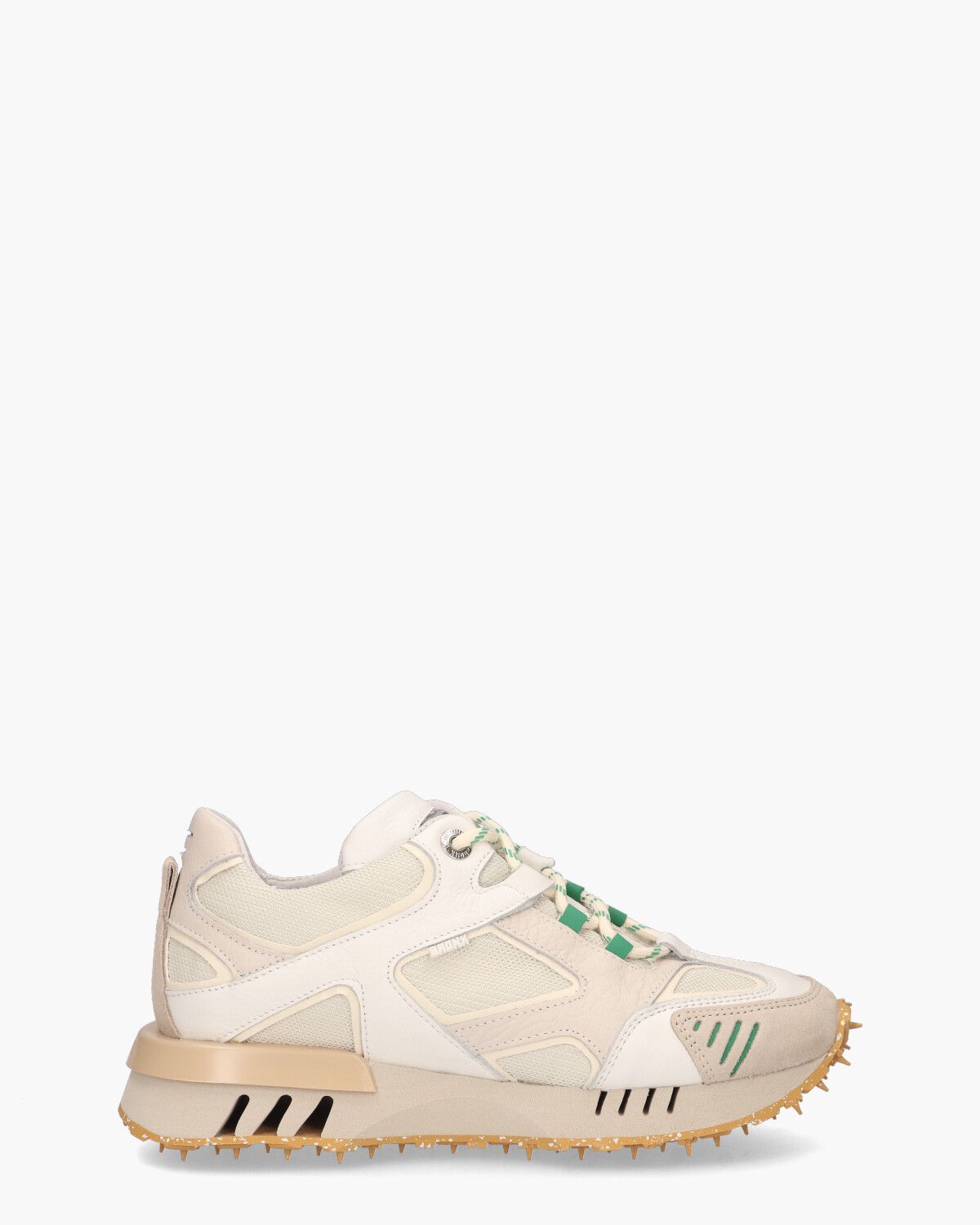Hacker Off-White/Beige Damessneakers