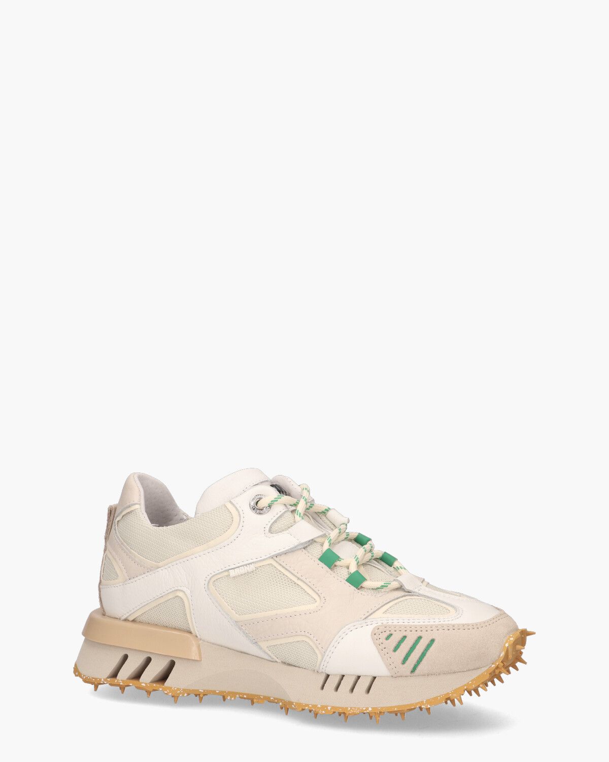 Hacker Off-White/Beige Damessneakers