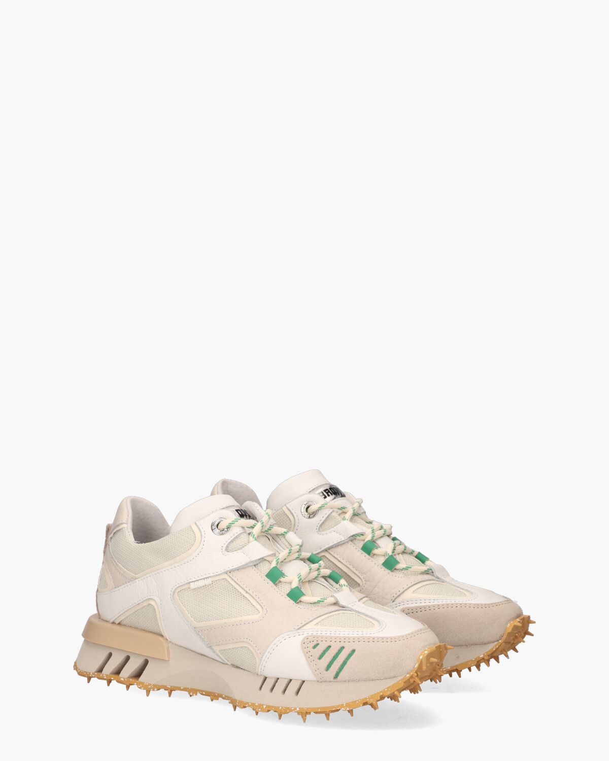 Hacker Off-White/Beige Damessneakers