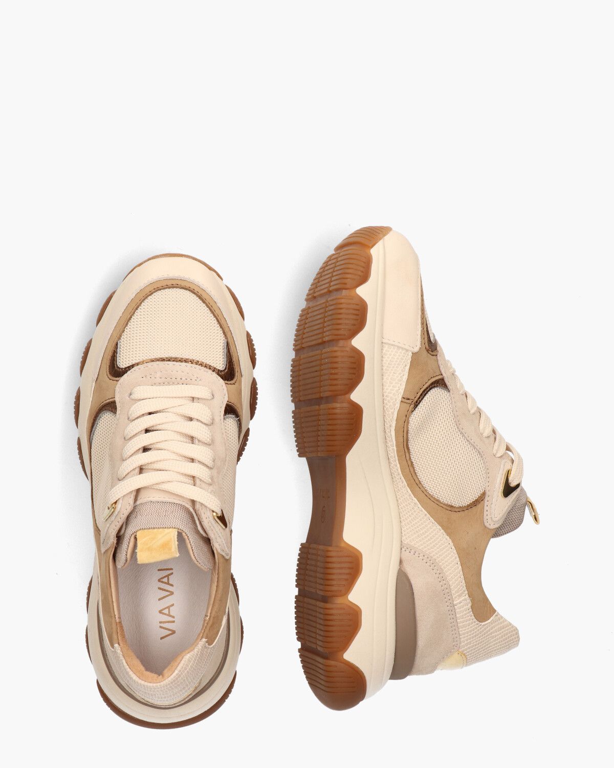 Coco Tye Beige/Multicolor Damessneakers