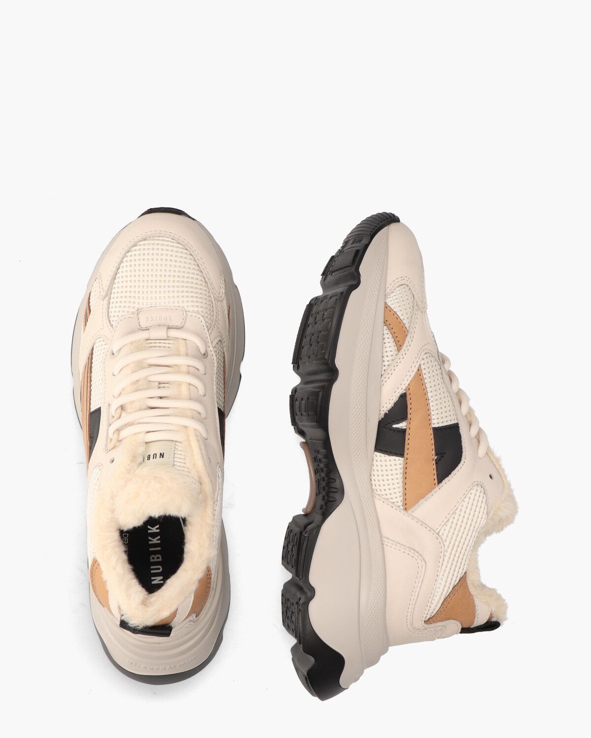 Ross Nomad Fur Ecru/Multicolor Damessneakers