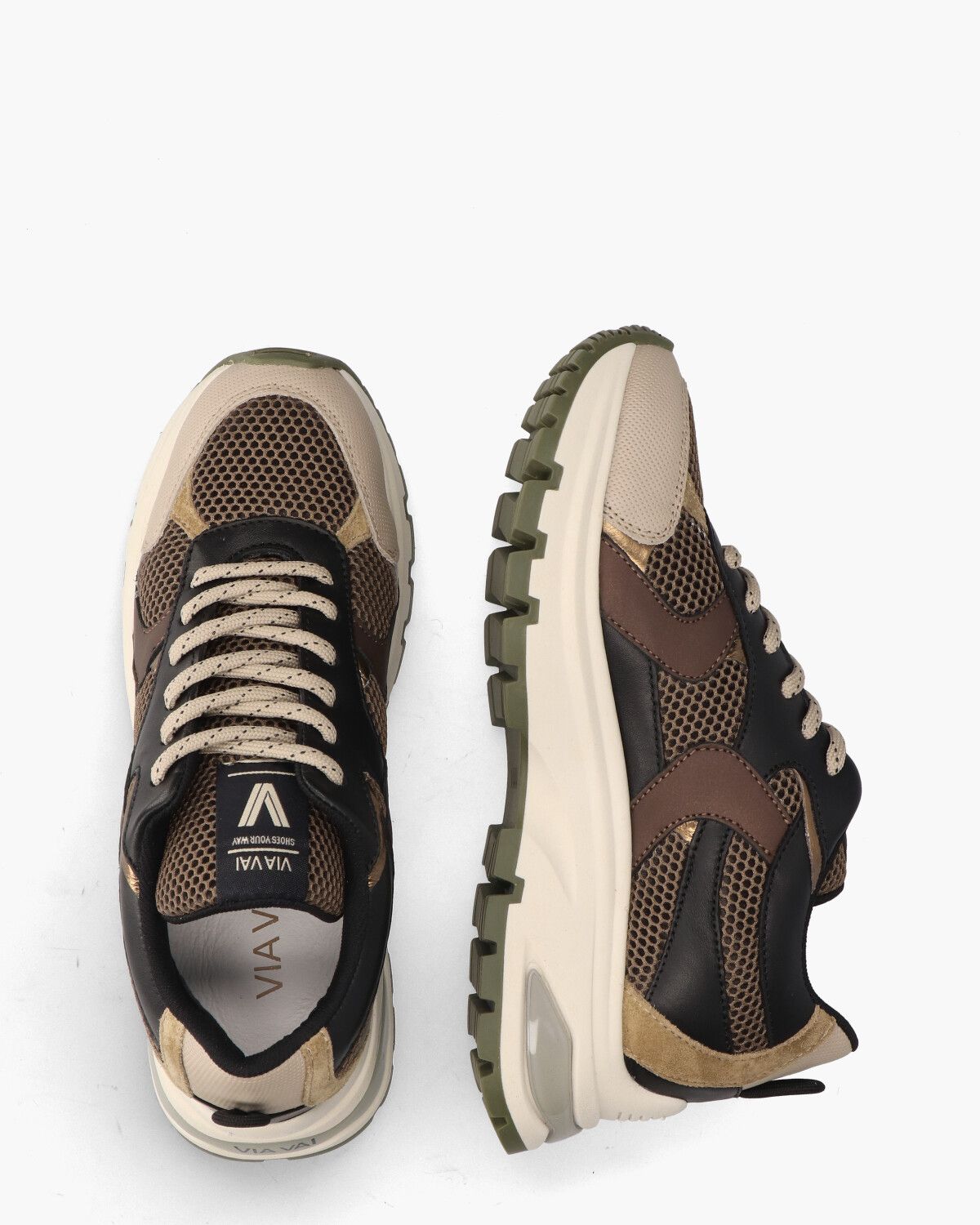 Via vai sales bruine sneakers