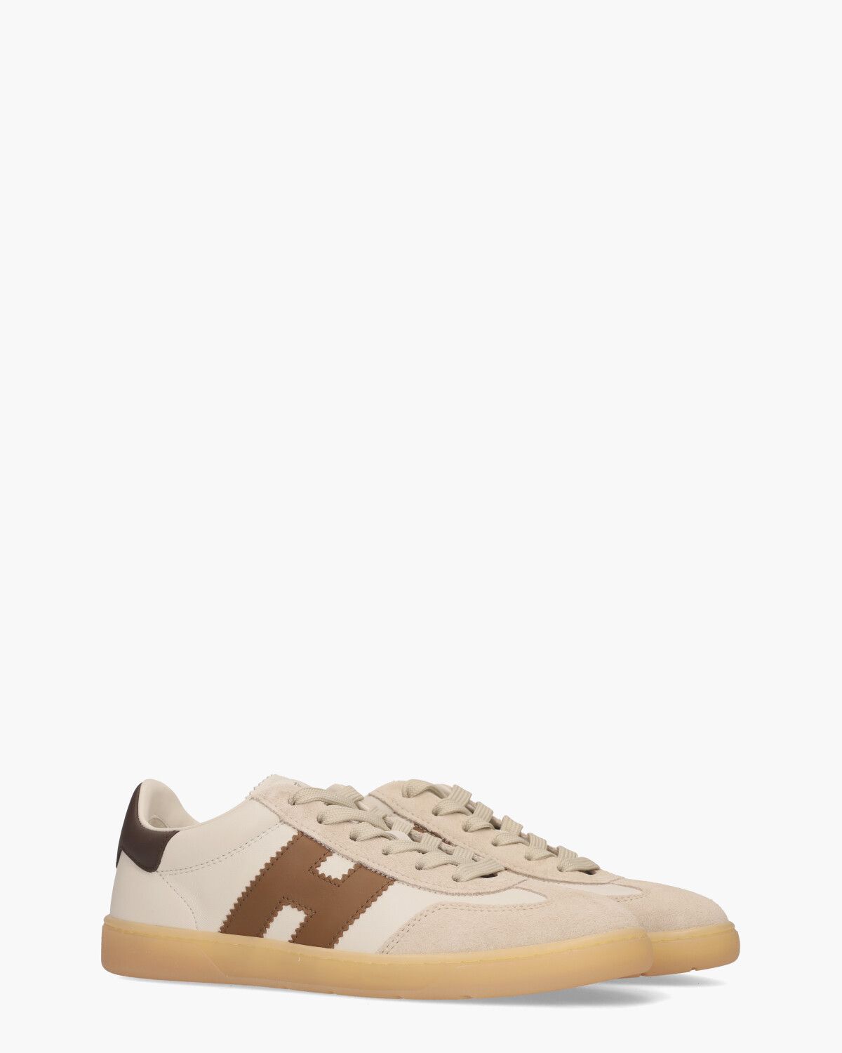 Cool Off-White/Bruin Damessneakers