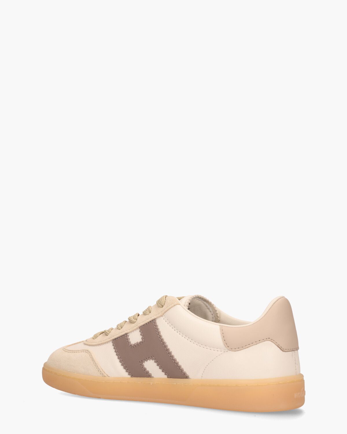 Cool Off-White/Taupe Damessneakers