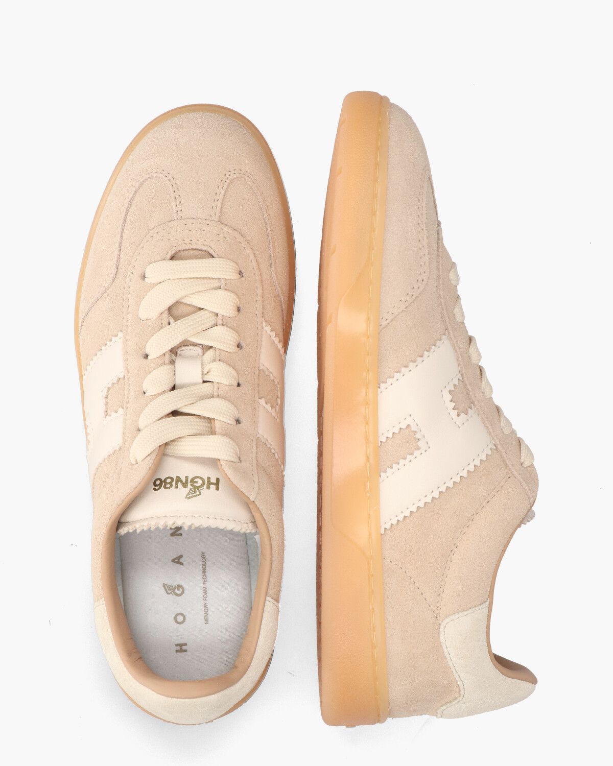 Cool Beige/Off-White Damessneakers