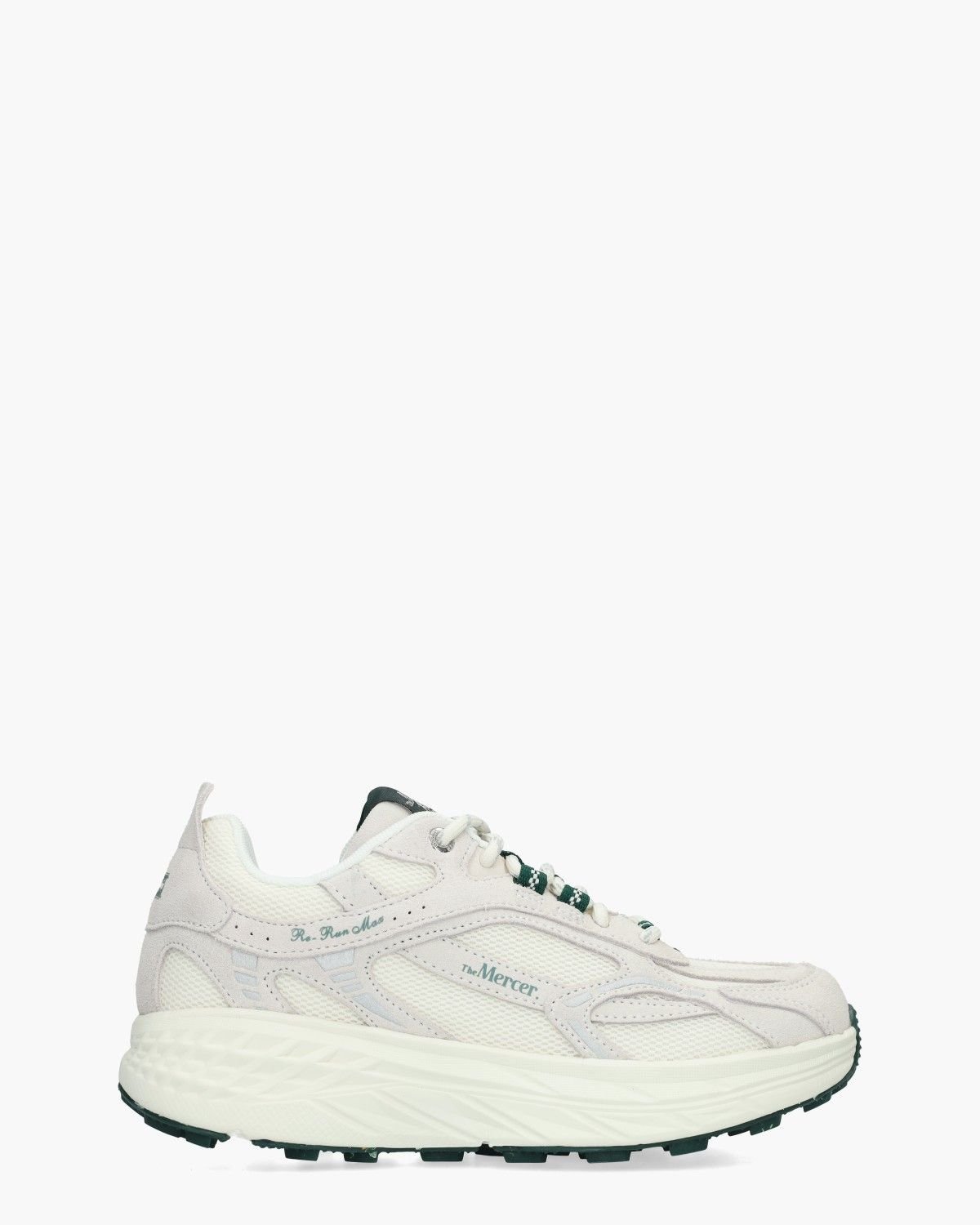 The Re-Run Max Suede Wit/Grijs Damessneakers