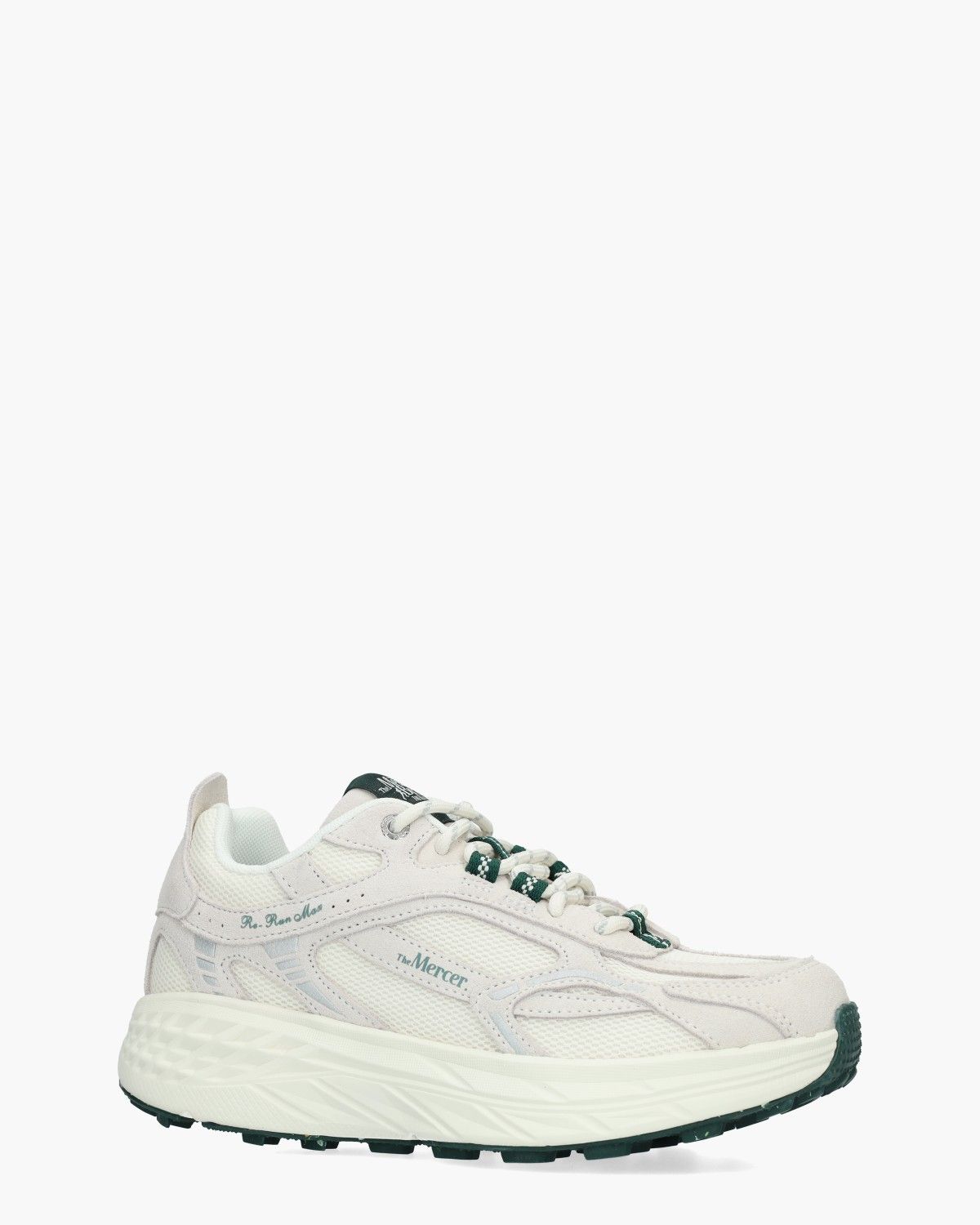 The Re-Run Max Suede Wit/Grijs Damessneakers