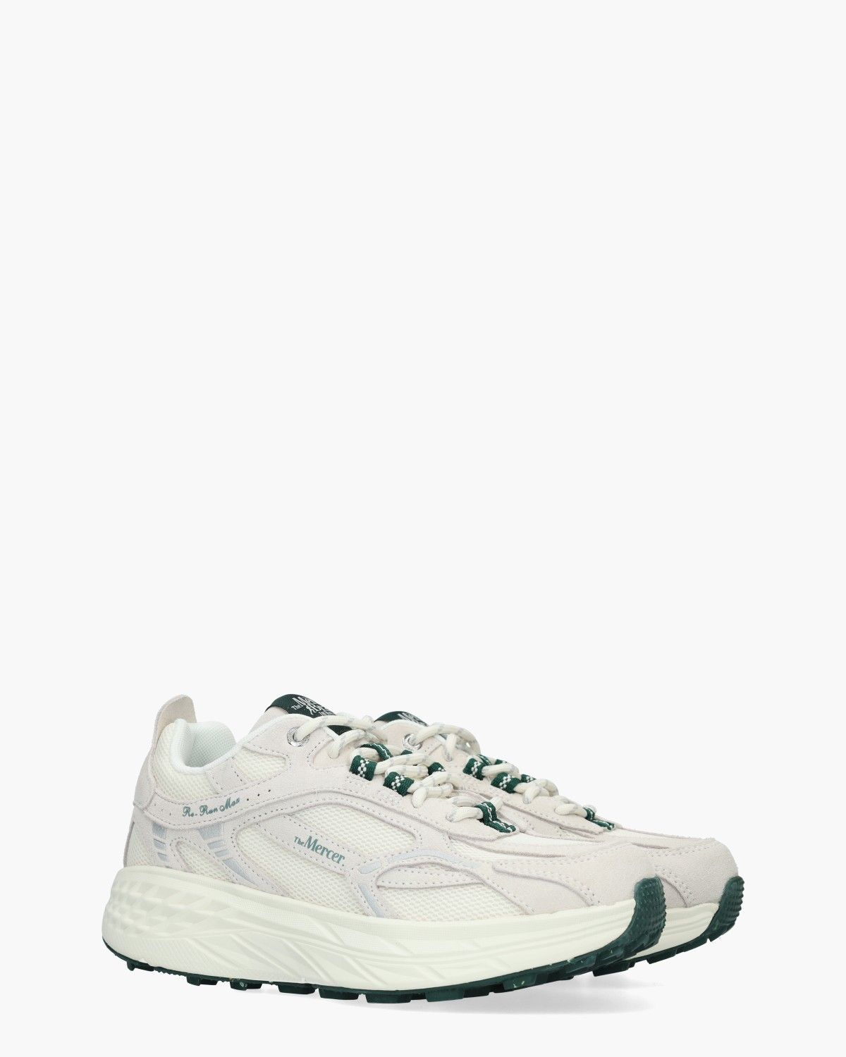 The Re-Run Max Suede Wit/Grijs Damessneakers