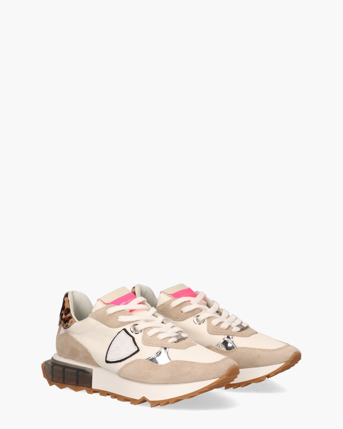 La Rue Mondial Off-White/Multicolor Damessneakers