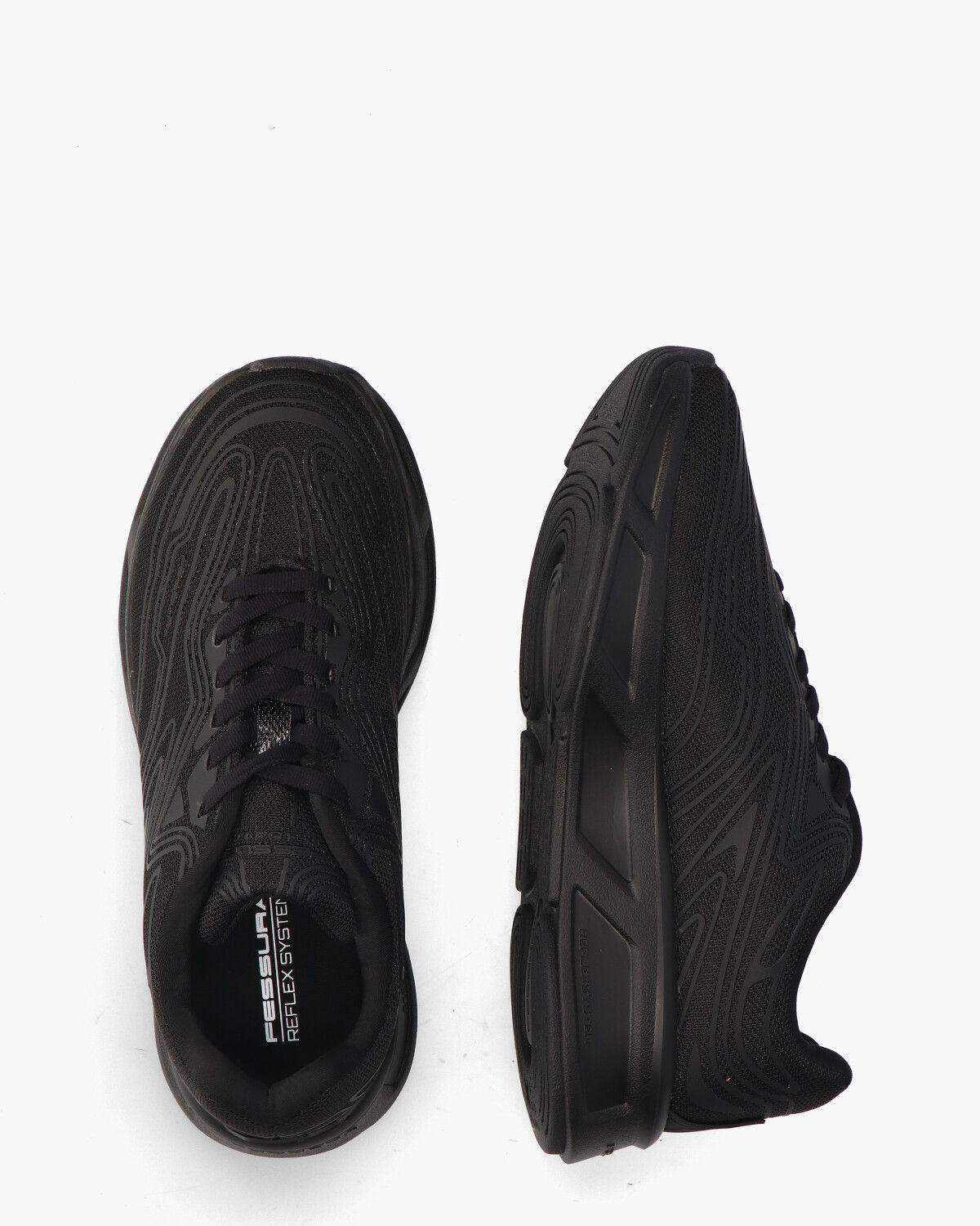 Run #01 Zwart Damessneakers