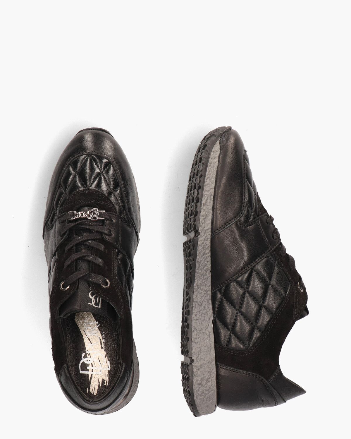6028-01 Zwart Damessneakers