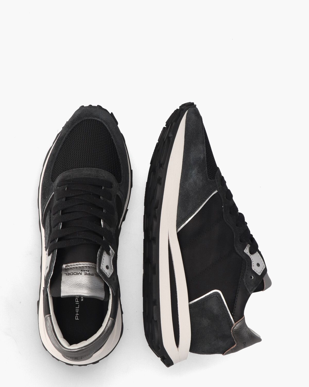 Tropez Haute Zwart Damessneakers