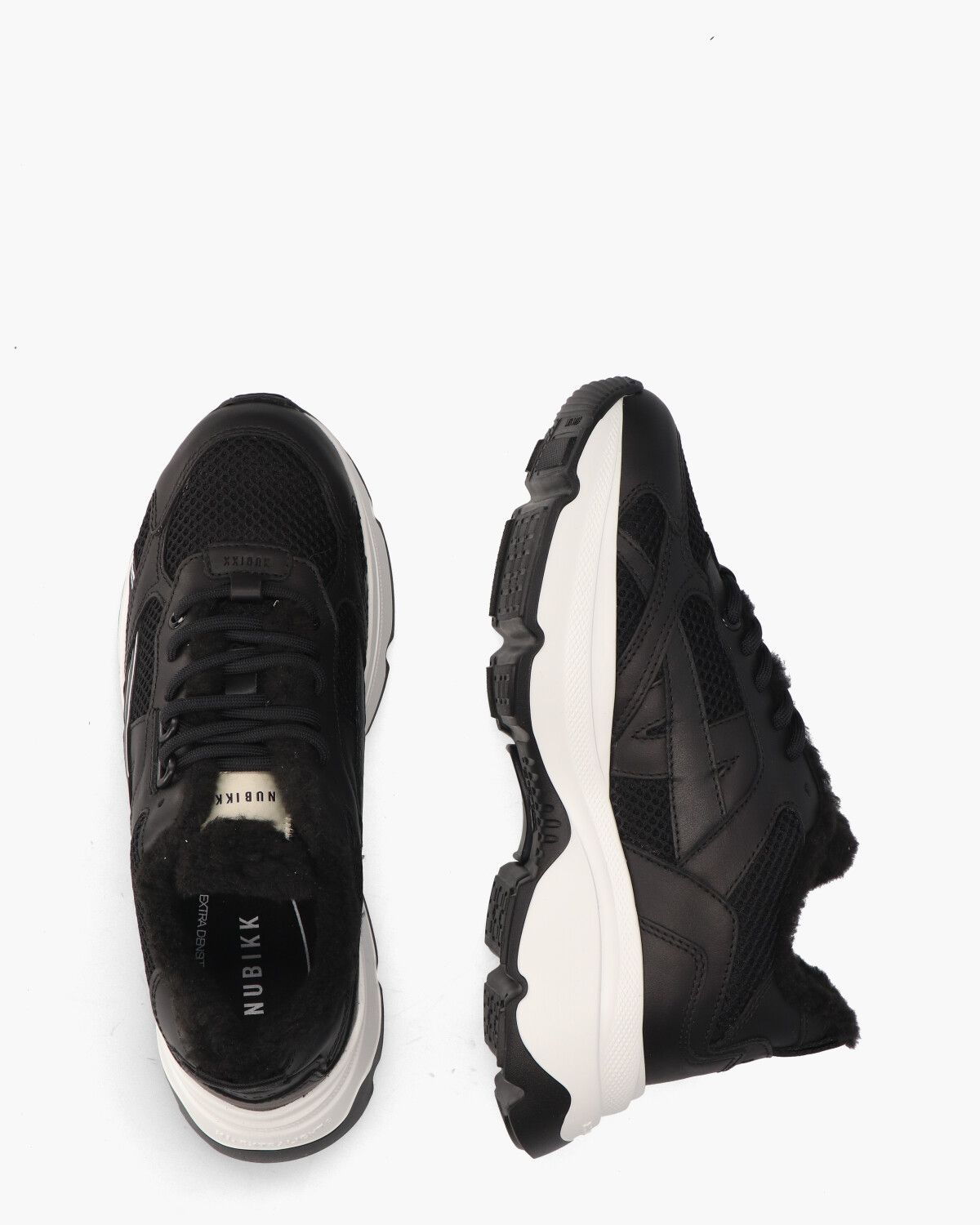 Ross Nomad Fur Zwart Damessneakers