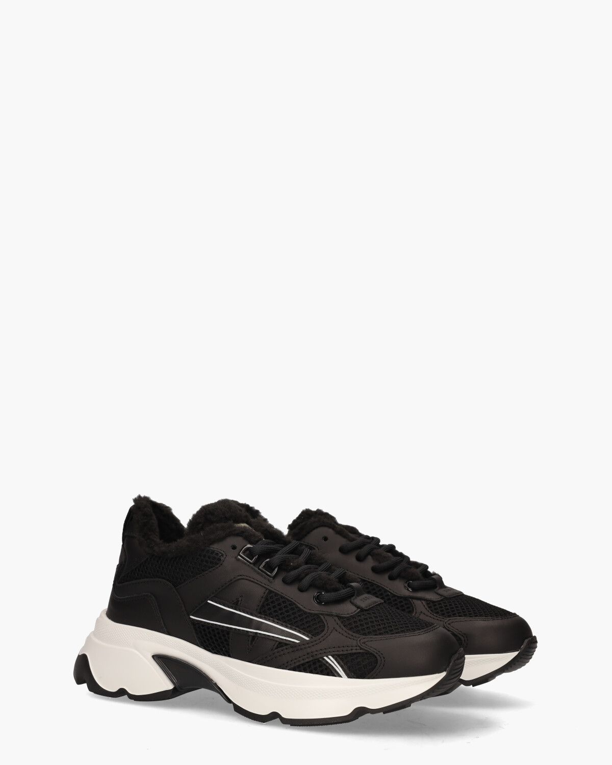 Ross Nomad Fur Zwart Damessneakers