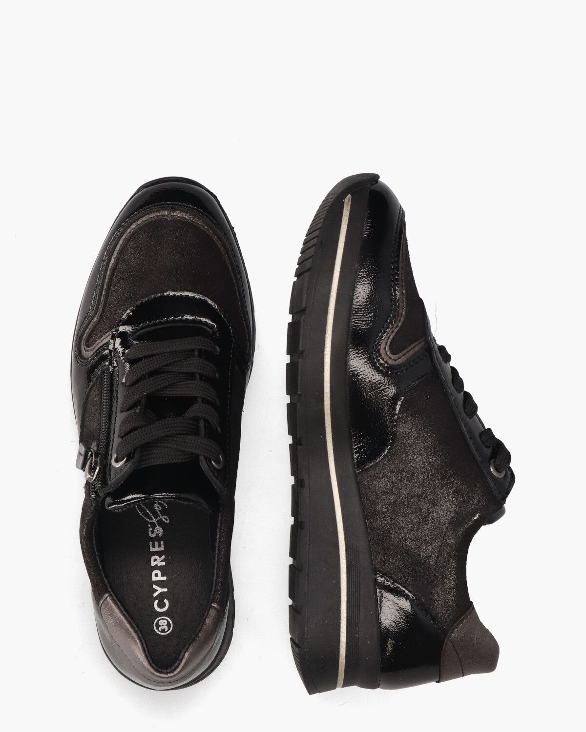 Vaya Zwart Damessneakers
