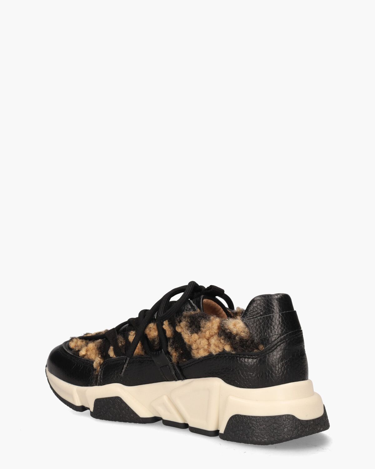 Los Angeles Teddy Zwart/Bruin Damessneakers