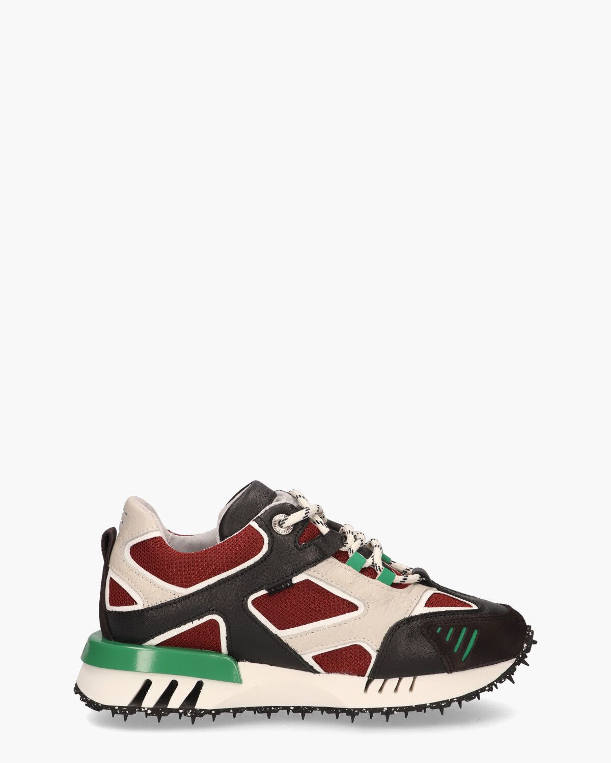 Hacker Bordeauxrood/Multicolor Damessneakers