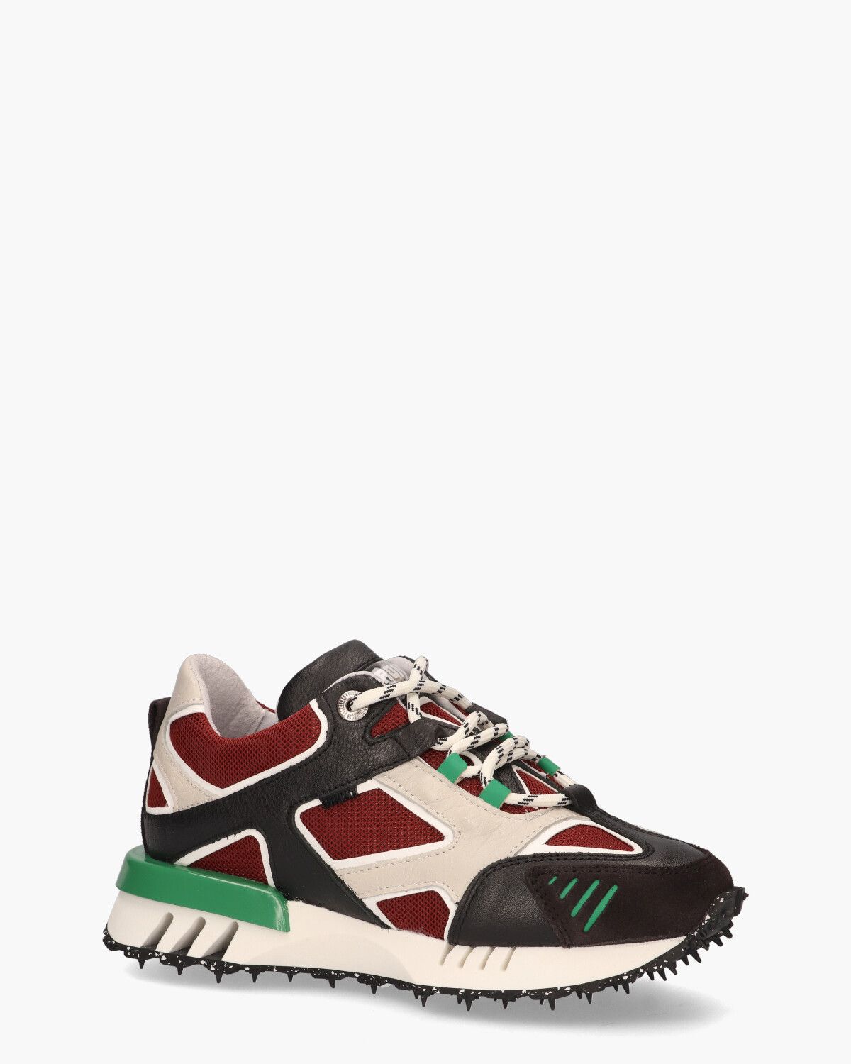 Hacker Bordeauxrood/Multicolor Damessneakers