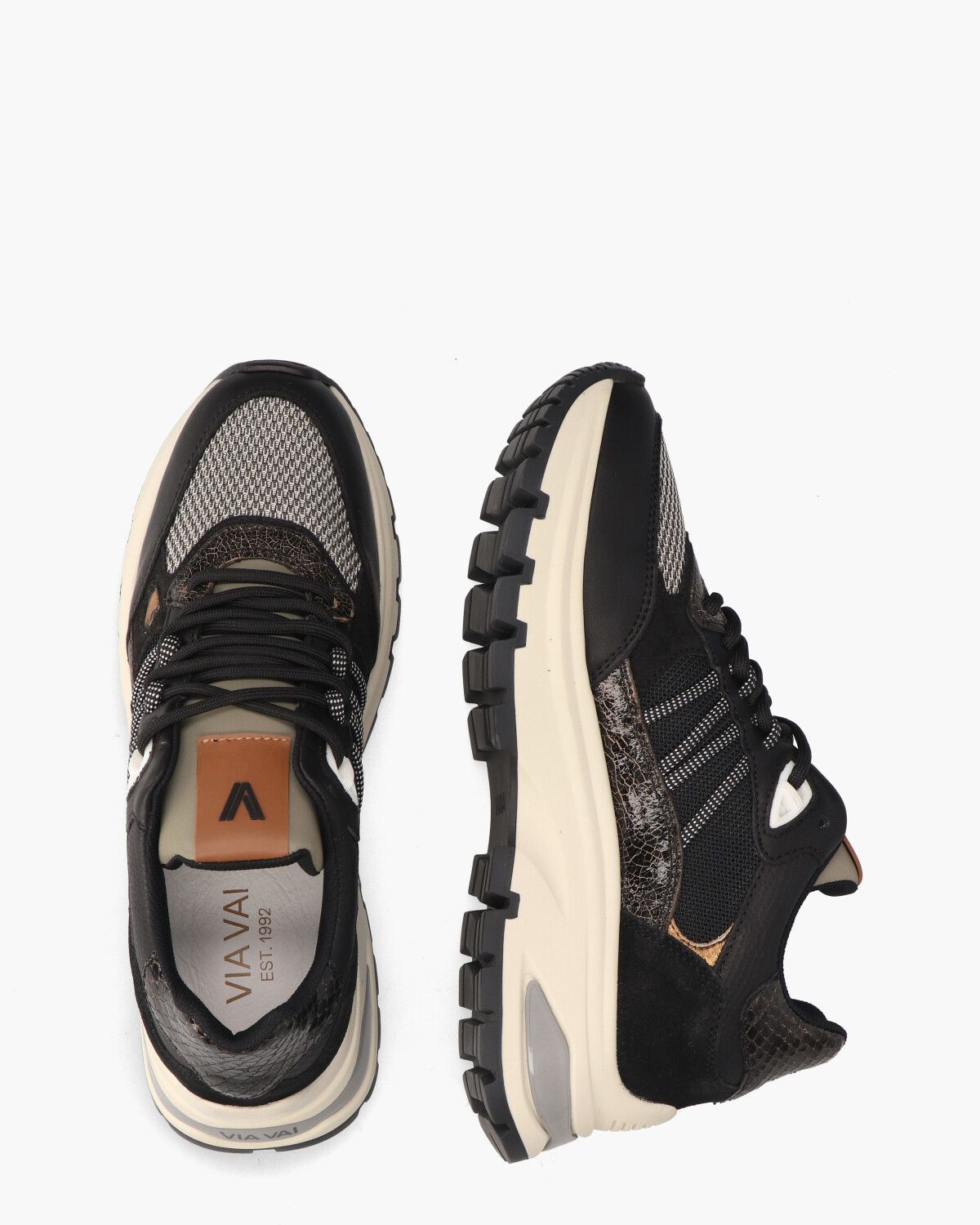 Liz Dae Zwart Damessneakers