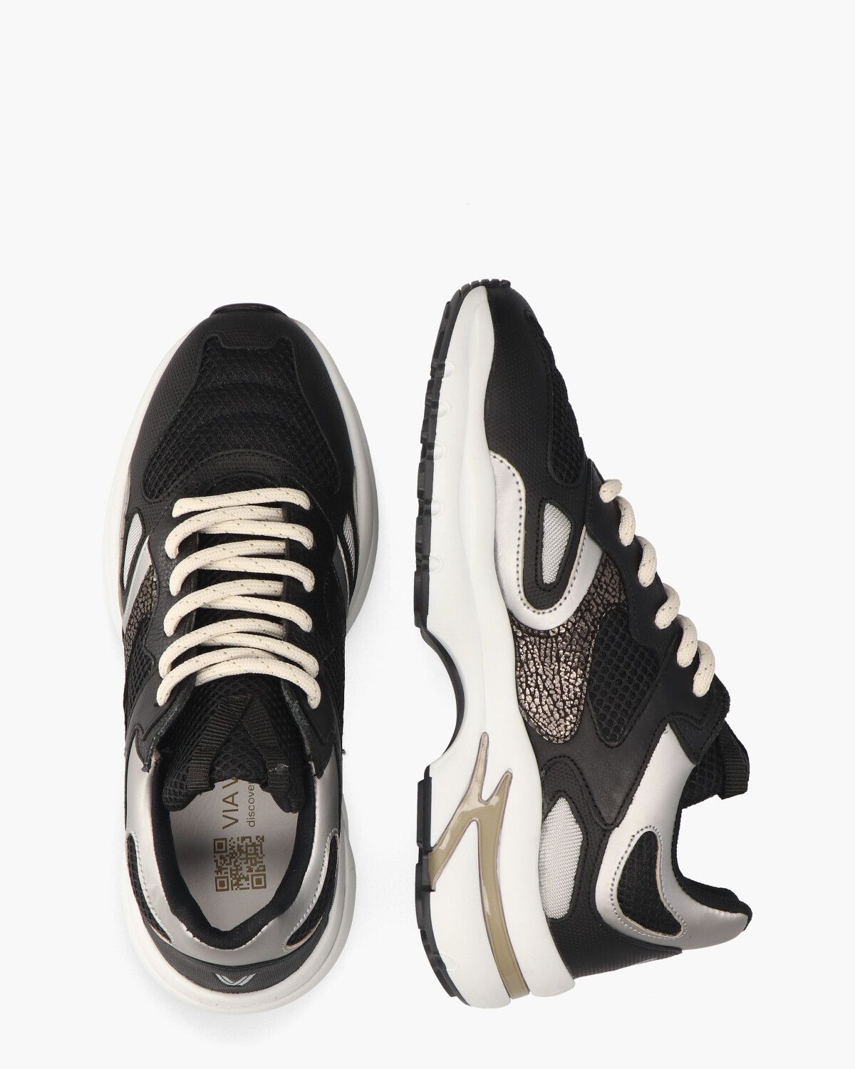 Vesper Due Zwart Damessneakers