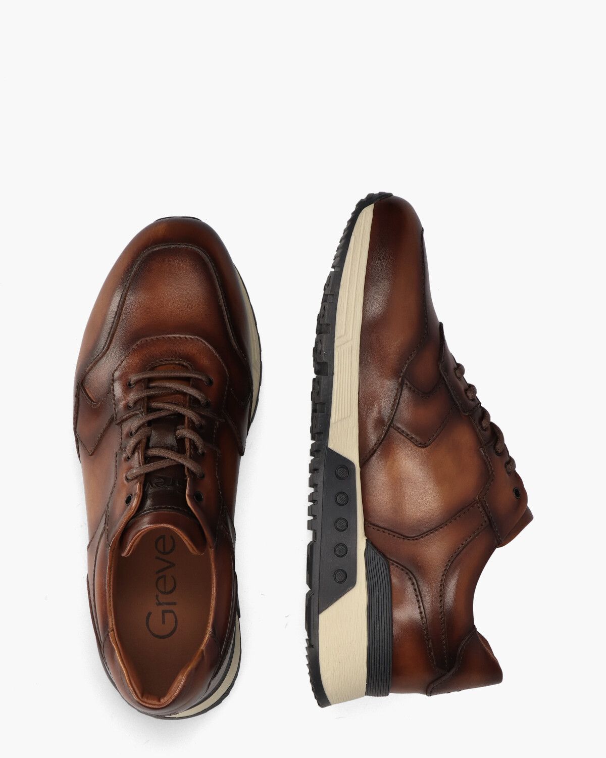 Haarlem Cognac Herensneakers