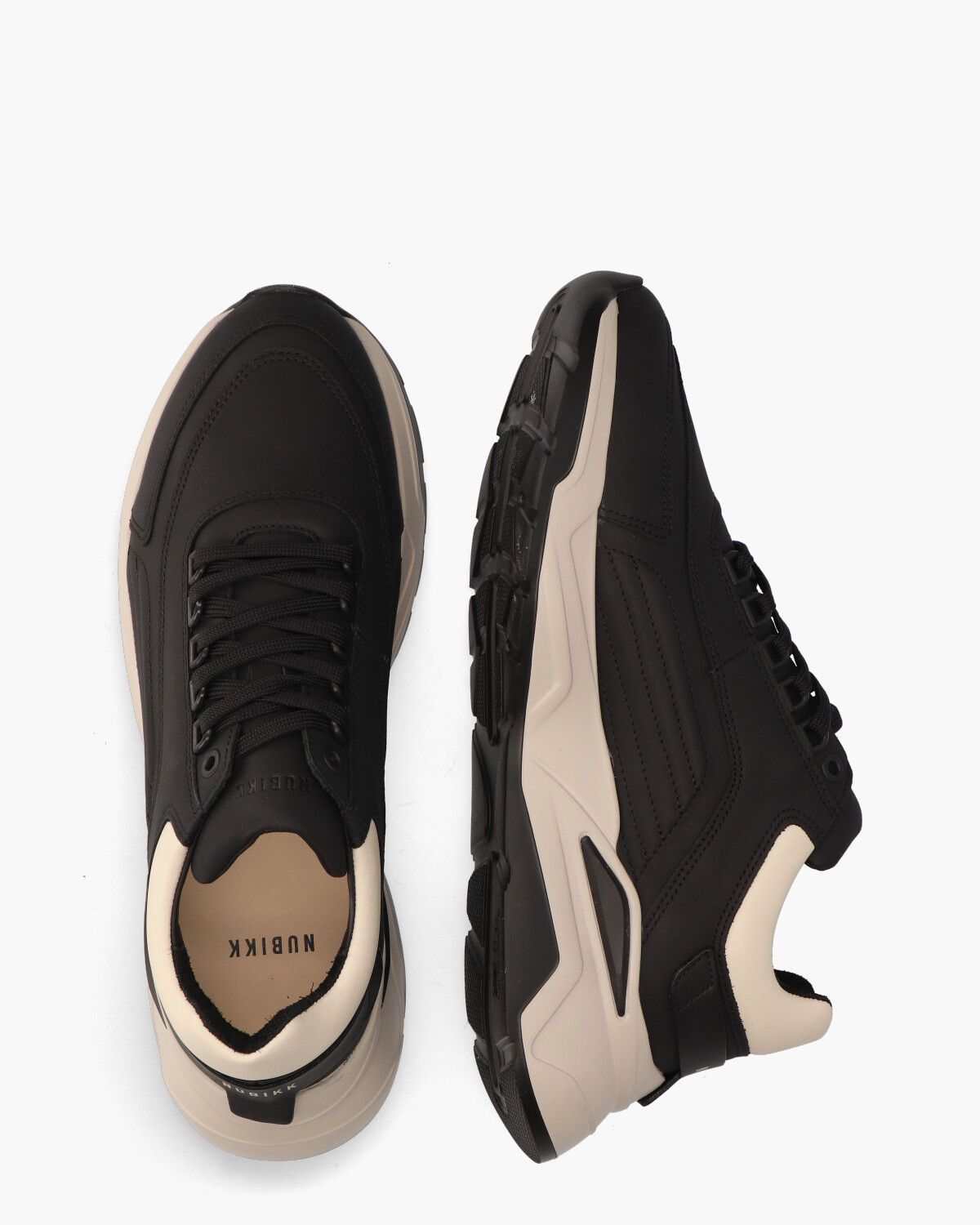 Dusk Maltan Zwart/Beige Herensneakers