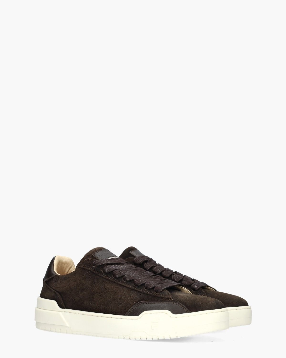 Milos Donkerbruin Herensneakers