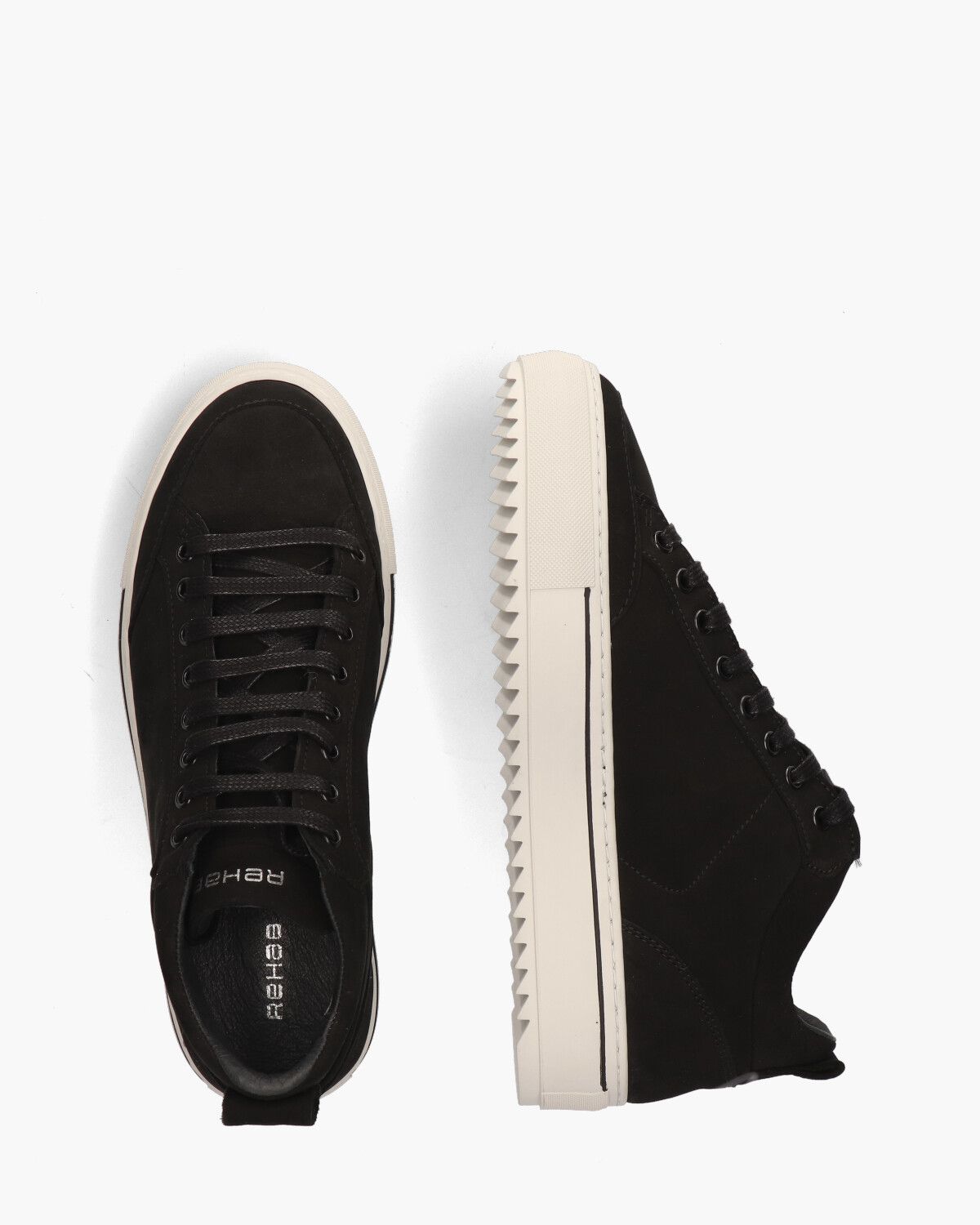 Craig Nub Zwart Herensneakers