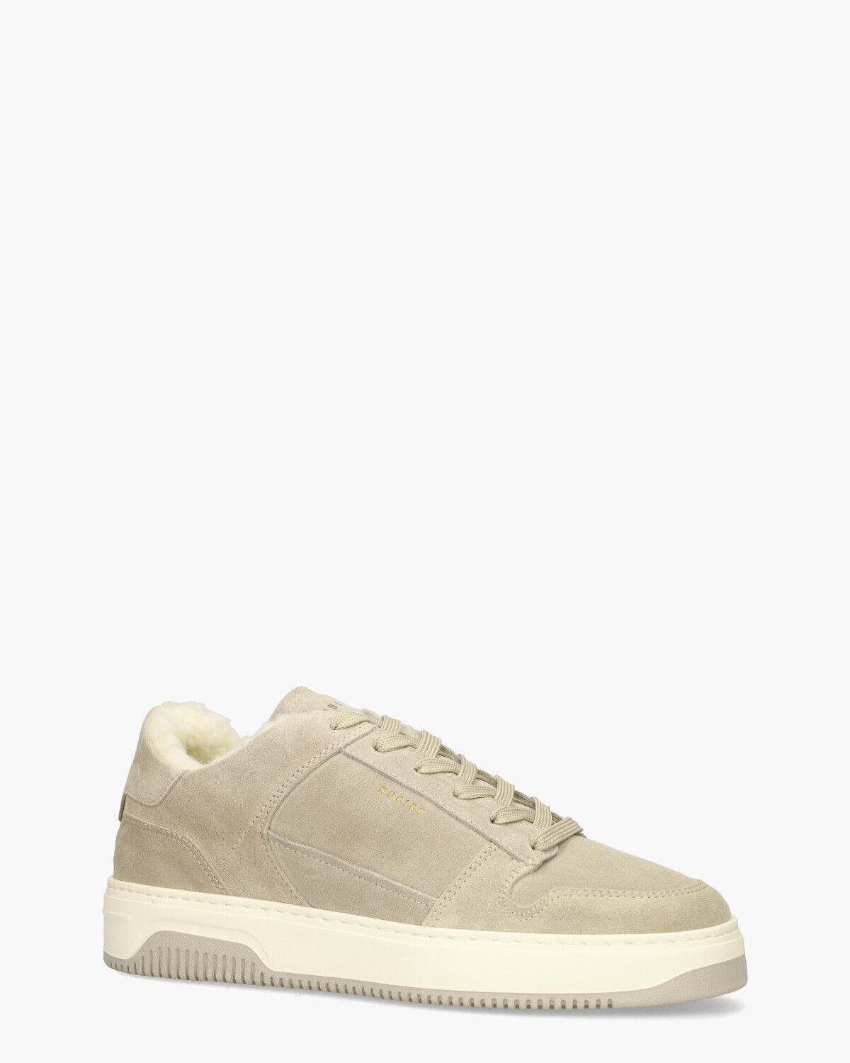Basket Court Fur Taupe Herensneakers